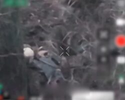 Injured Russian soldier detonates grenade between his legs