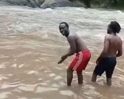 Kenyan guy drowns in river while his friends watch and laugh