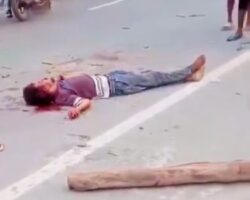 Lynched to death by angry mob in India