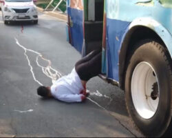 Mentally ill man slit his throat with box cutter