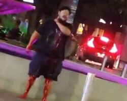 Mexican man stabs himself in front of shocked bystanders