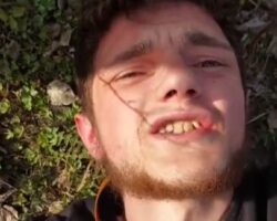 Russian drug thief gets beaten and broken finger