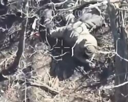 Russian soldier shot dead while dropping grenade