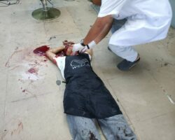 Shot and beaten to death by her ex-husband