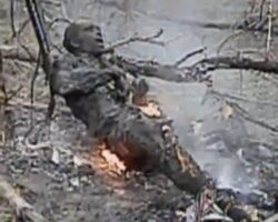 Thermal FPV drone hit russian soldier