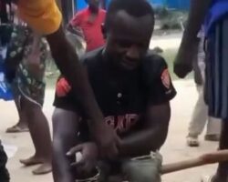 Unusual punishment for African thief
