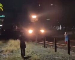Woman ended it all by stepping in front of moving train