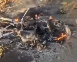 10 soldiers on motorcycles killed by cluster artillery