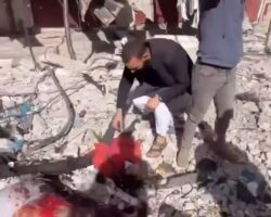 Aftermath of bombing of Rafah city