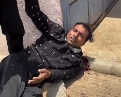 Beaten up by passersby for knife attack on his ex