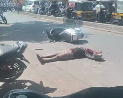 Clubbed to death in the middle of street