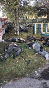 Dead civilians after Russian attack on Kupiansk