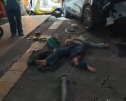 Driver hit everything that came in his way