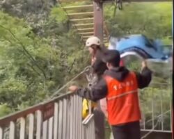 Fatal accident during zipline ride