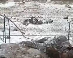 Frozen bodies of Ukrainian soldiers