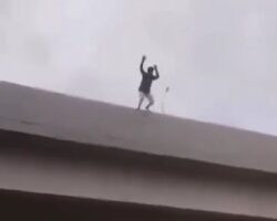 Risky stunt went wrong
