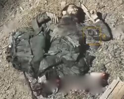 Russian soldier blown apart by drone strike #4