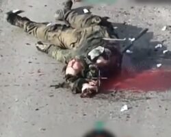 Russian soldier can’t escape Ukrainian drone #2