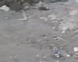Russian soldier filmimg their losses