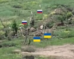 Russian soldiers executing Ukrainian captives