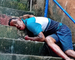 Shot to death on staircase in Salvador, Brazil