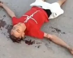 Stabbed in the neck during fight