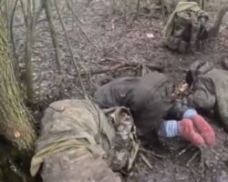Ukrainian soldiers shoot dead Russian captive