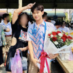 Young Thai man lost control of his motorcycle and crashed