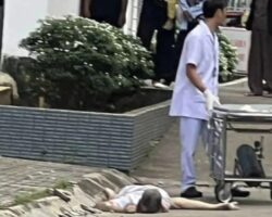80-year-old man died after falling from hospital balcony