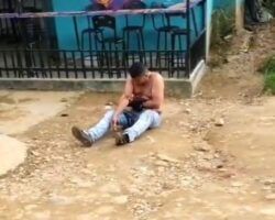 Badly injured during machete fight