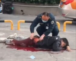 Brutally beaten on street by group of men