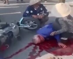 Collision between two motorcycles claimed life of elderly man