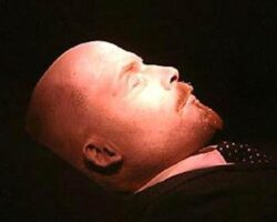 Dead body of Vladimir Ilyich Ulyanov (Lenin)