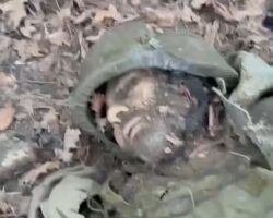 Fallen Russian soldier on battlefield #2