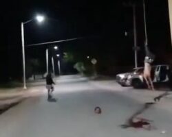 Gangsters hung headless body of rival on city gate