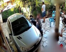 Gunned down in front of his family