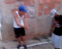 Hand shot through as punishment for two thieves
