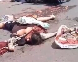 Horrible aftermath of traffic accident