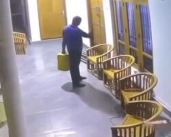 Police officer set himself on fire in front of house of his girlfriend