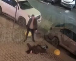Russian man beats his ex-wife into unconsciousness