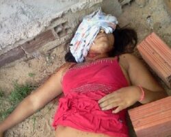 Woman found half-naked and murdered