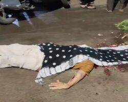 Woman got crushed under truck tyre