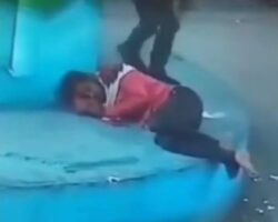 Beaten to death with wooden stick
