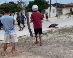 Executed in the middle of street