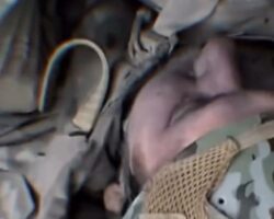 Fallen Russian soldier on battlefield #7