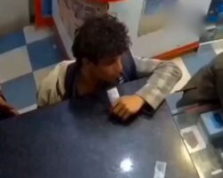 Lithium battery explodes in his mouth