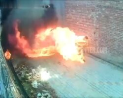 Man sets his brother-in-law and sister ablaze