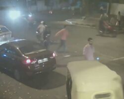 Minor driving Mercedes hits and kills pedestrian