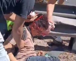 Motorcyclist killed and four others injured in multi-vehicle crash
