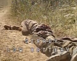 Russian soldier can’t escape Ukrainian drone #4